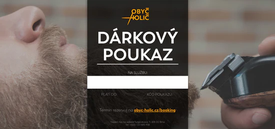 Dárkový poukaz – Perfektní oholení